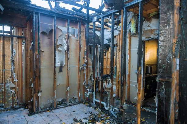 Professional Fire Damage Removal technician working in Dover, NJ